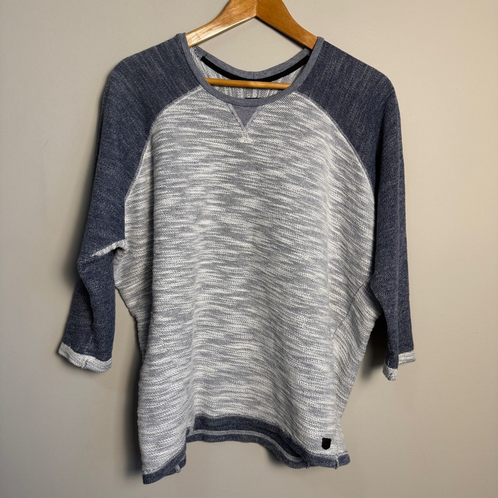 Burton Durable Goods Raglan‎ Sleeve Heathered Knit Sweatshirt Men Medium Grunge
